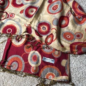 Pashmina Vibrant Circle Pattern Scarf